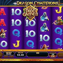 contoh simbol scatter di Dragon Champions